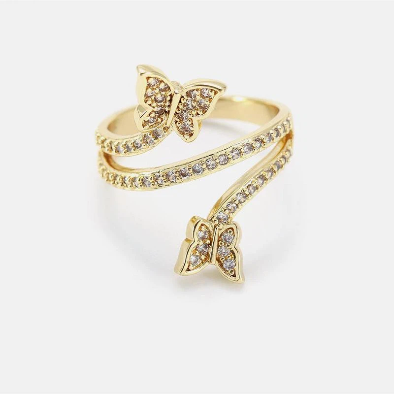 Bellissimo anello animale farfalla fatto a mano