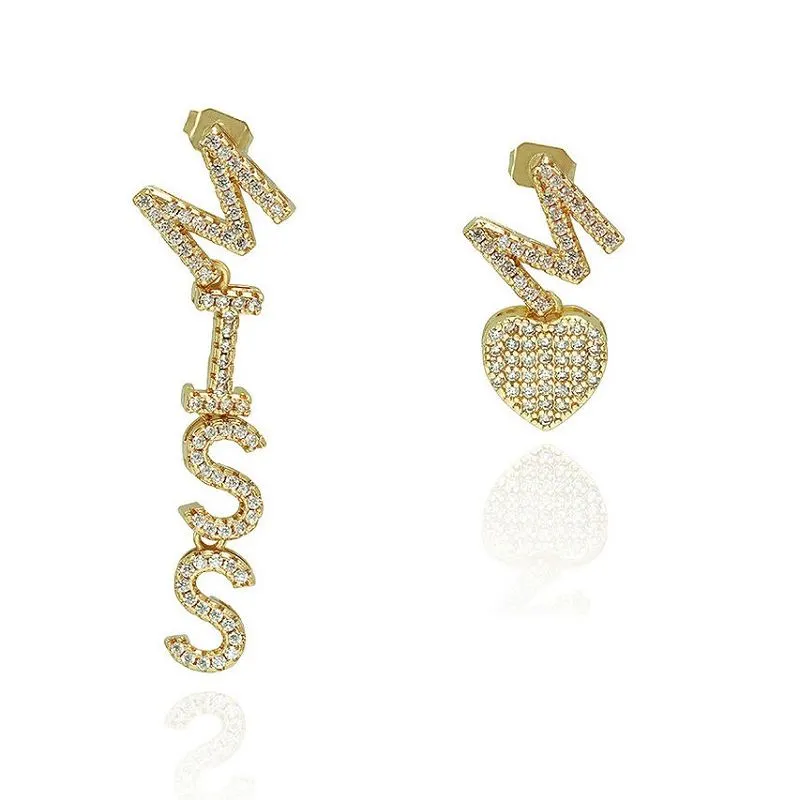 Orecchino iniziale fai da te Miss Letter