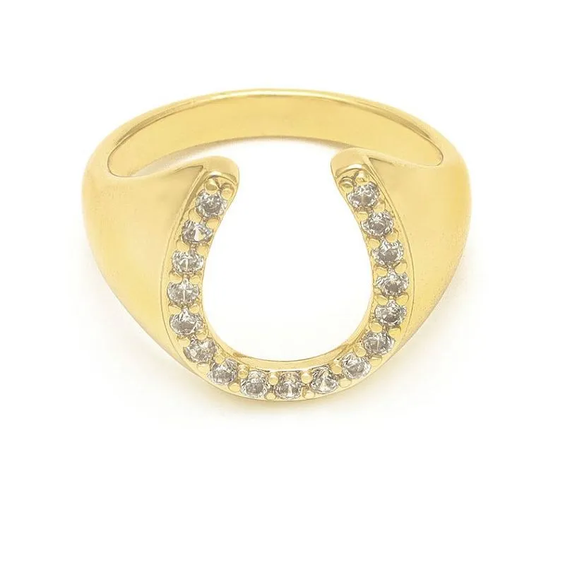 Anello da donna a forma di U alla moda