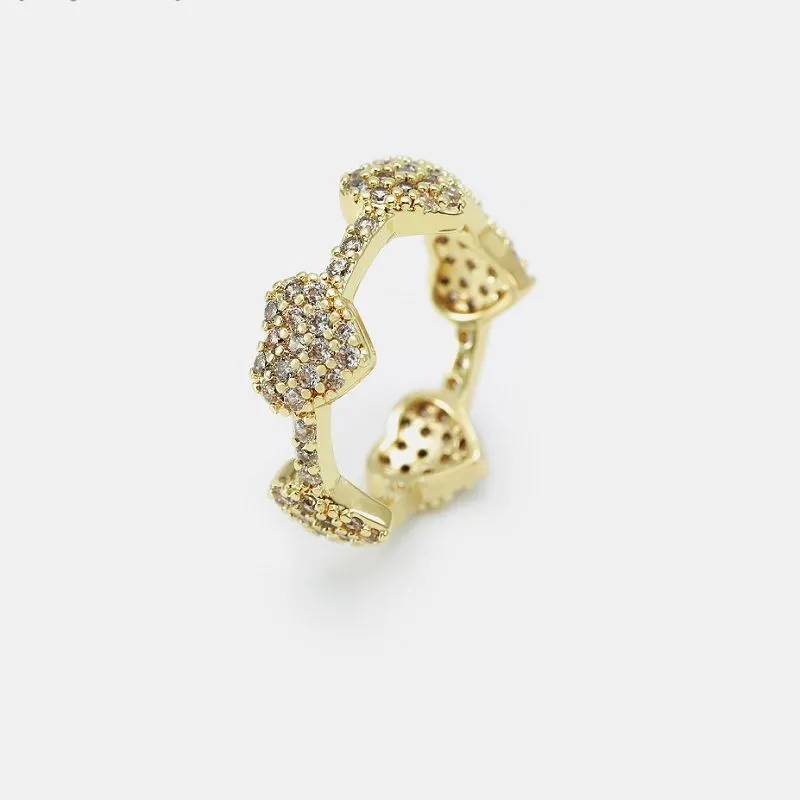 Anello Eternity Cuore Cz per Donna
