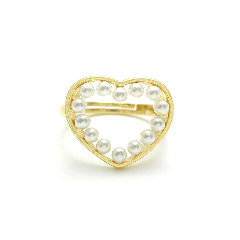 Anello Perla Cuore Argento 925