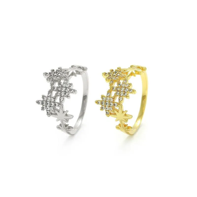 Anello da donna con fiocco di neve