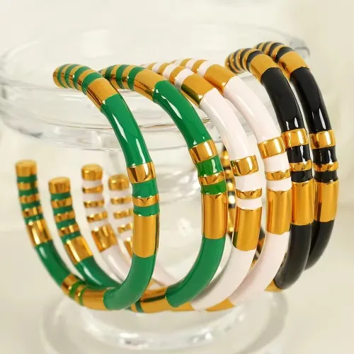 Bracciale a goccia d'olio a forma di C-
